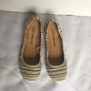 Lucky Brand tweed flats